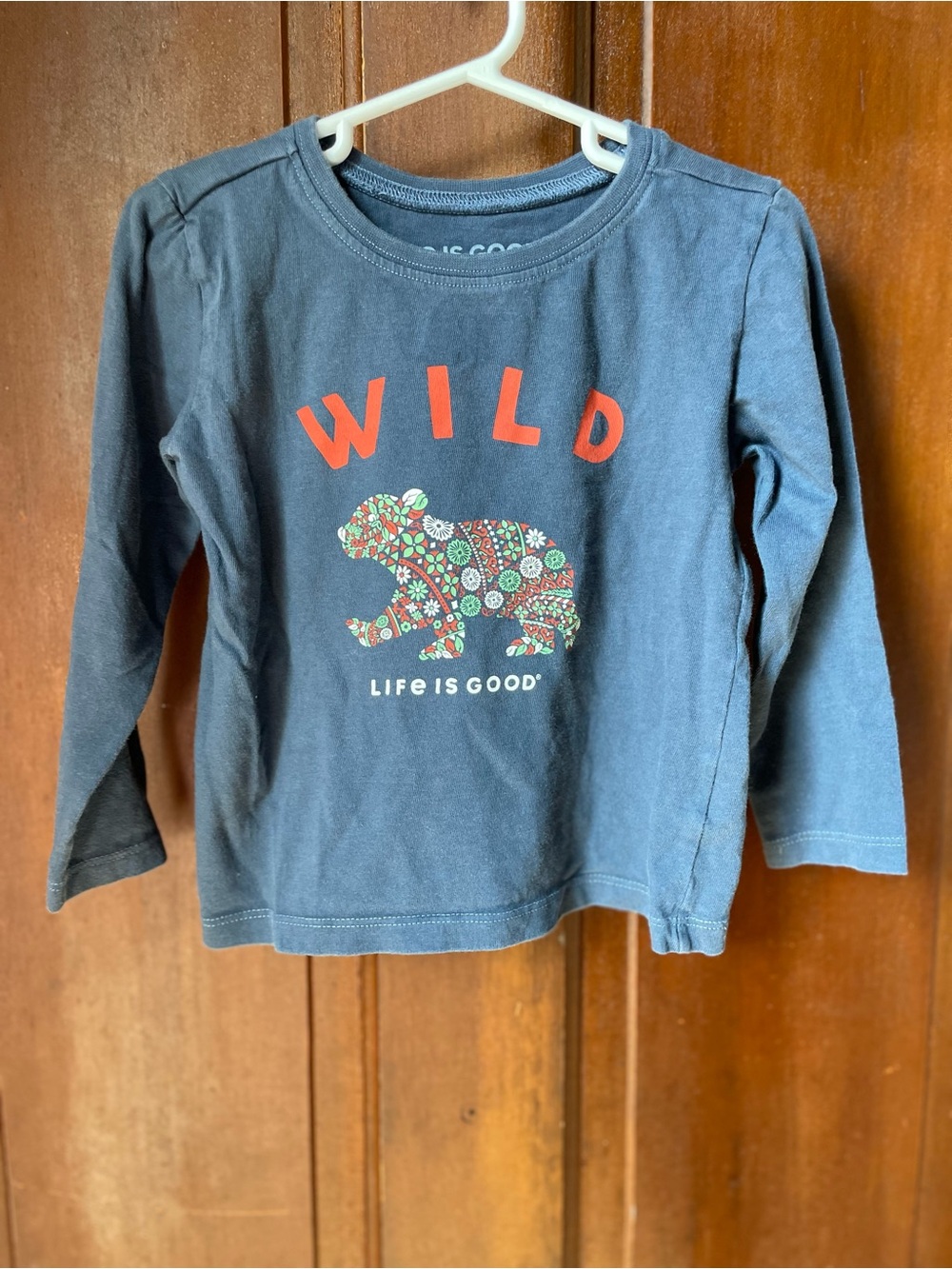 Life is Good girls 3T long sleeve blue top